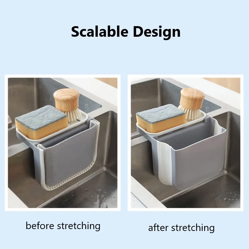 Foldable Sink Drain Basket Kitchen Waste Leaking Basket Sink Side Wet Garbage Sponge Rack Drain Filter Rack Kitchen Tool 22 Foldable Sink Drain Basket Kitchen Waste Leaking Basket Sink Side Wet Garbage Sponge Rack Drain Filter Rack Kitchen Tool