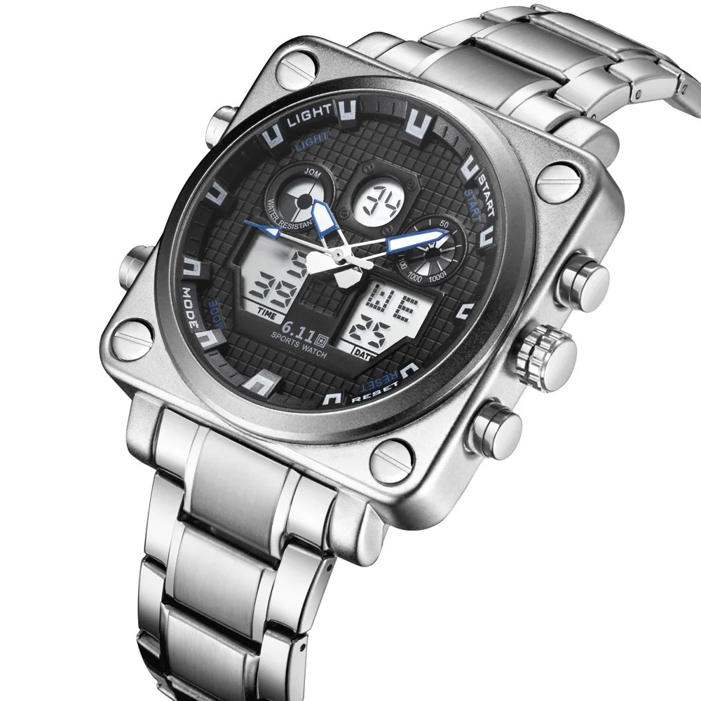 

Luxury Mens Watches Brand Digital Quartz Watch Men Casual Clock Big Dial Waterproof Military Sports Chrono Wristwatches