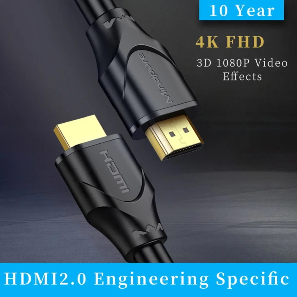 4K HDMI 2.0 Cable 3D Video Fiber Cable 60HZ For HDTV Splitter Switcher Hdmi Optical Fiber Cable 1m/1.5m/2m/3m/5m/8m/10m TV Cable