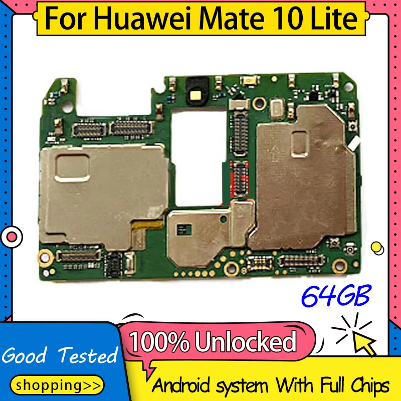 Оригинальная материнская плата для HUAWEI Mate 10 Lite Замена материнской платы со всеми чипами|Антенны мобильных