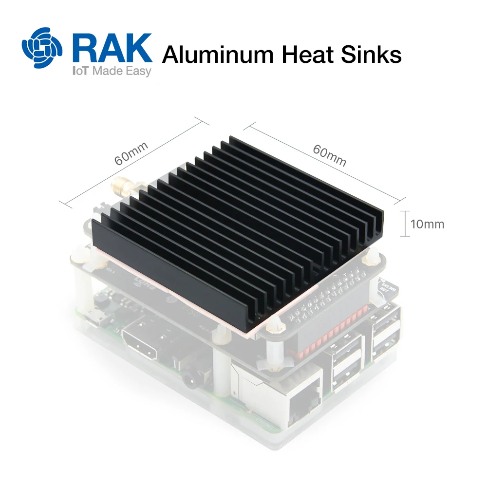 Алюминиевые радиаторы RAK831 LoRa Gateway Module & Raspberry pi радиатор охлаждения с силиконовым