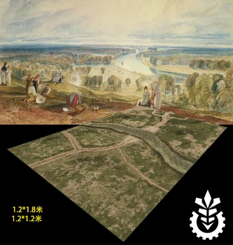 

Riverside Green Space For War 40K PP Hammer Large Blanket Mouse Pad Gamer Big Mouse Mat Computer Mousepad Game Scene Complete