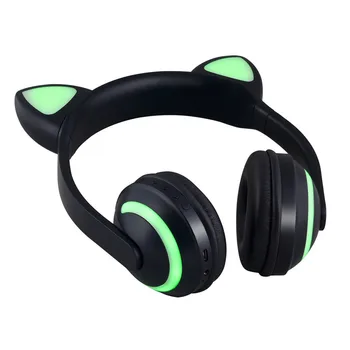 

CARPRIE Cat Ear Seven-color Illuminated Stereo Headset Bluetooth 4.2 Headset Gifts Cute Built-in Microphone 20JUN 15