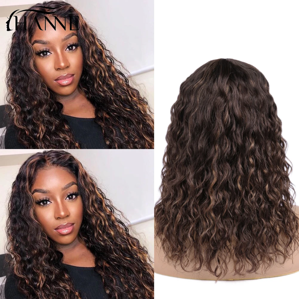 HANNE Brazilian Natural Wave 150% Ombre Color Lace Front Wig Human Hair Wigs Pre Plucked Lace Remy Hair Short Wigs F4/30 Color