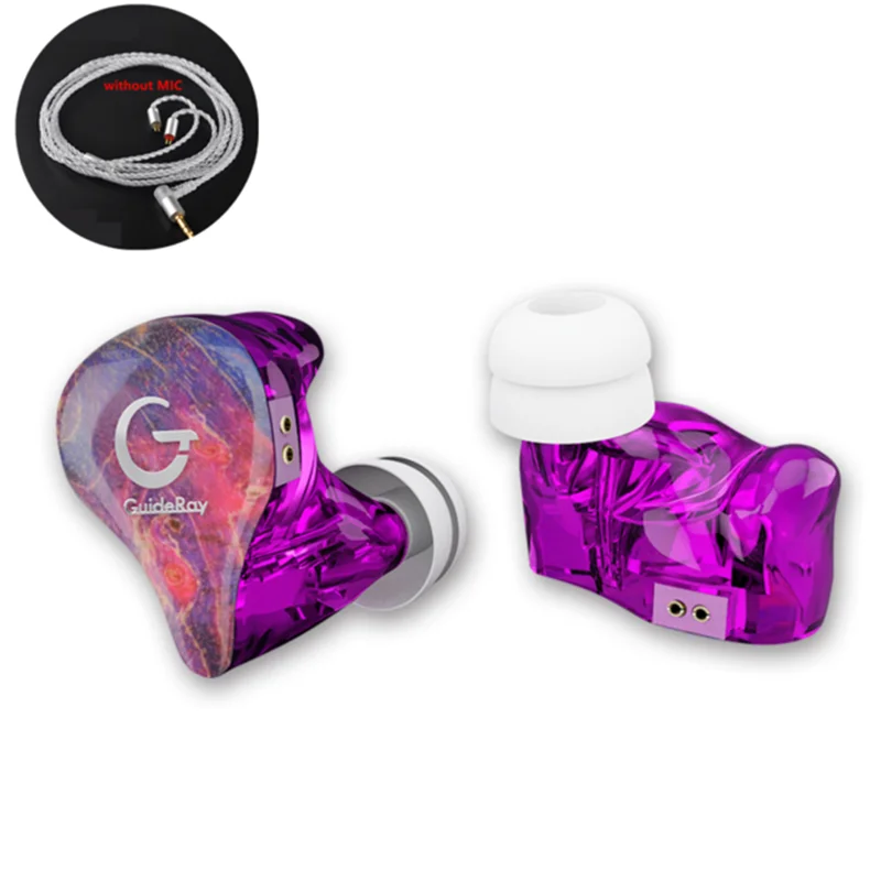 GuideRay GR-i серия DD+ BA гибридные HiFi наушники-вкладыши с кабелем 0,78 мм GR-i18/GR-i58/GR-i68 auriculares deporte bluetooth muziek oortjes sport earphone
