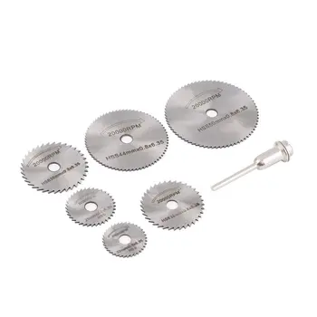

OUTAD Rotary Blades Tool Cutting Discs Mandrel 7PCS For Cutoff Circular Saw Hot Sale