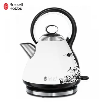 

Electric Kettles Russell Hobbs 21963-70 Home Appliances Kitchen Appliance Legacy Floral Steel White Electric Kettle Flat Bottom Heating Scale Window