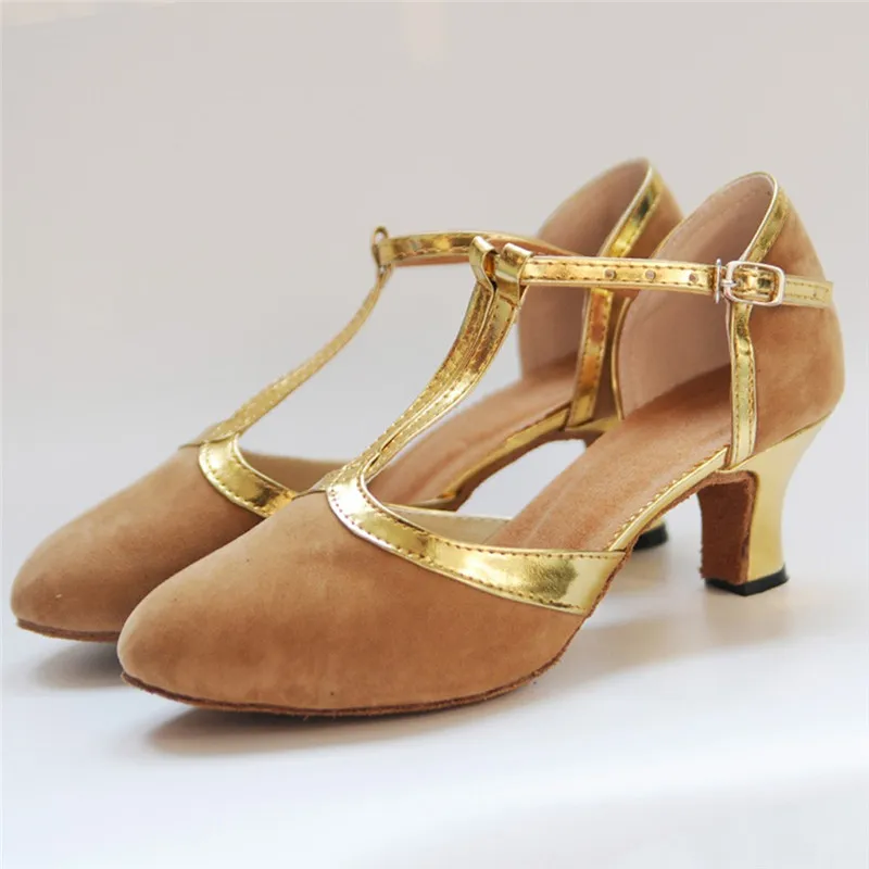 New Women Ladies Ballroom Party Latin Dance Shoes Closed Toe Black Moderin Dancing Shoes Tango Salsa Performance Heels 5cm #2g29 (17)