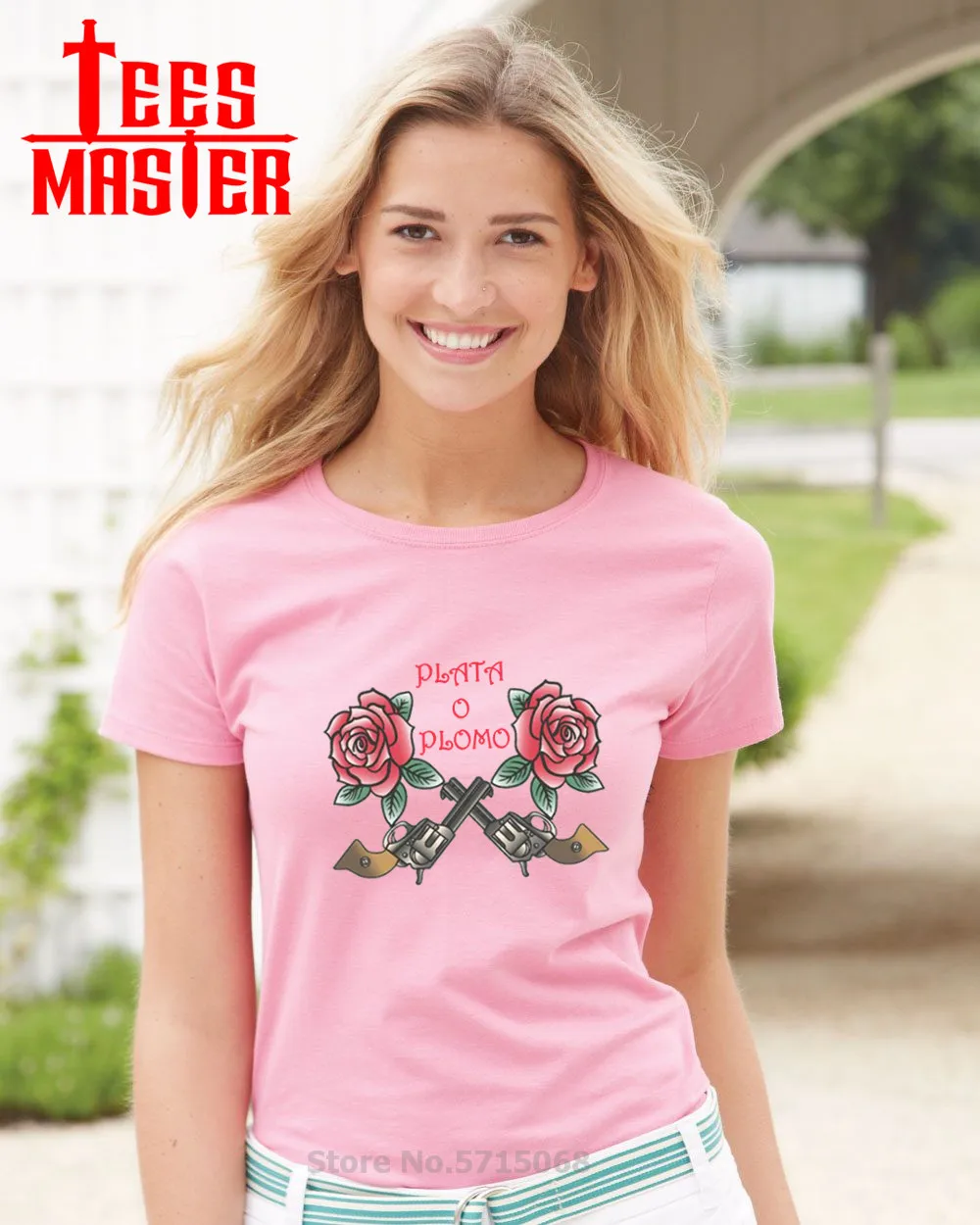 Hanes-Ladies-ComfortSoft-Heavyweight-T-Shirt-5680-Female-Pink