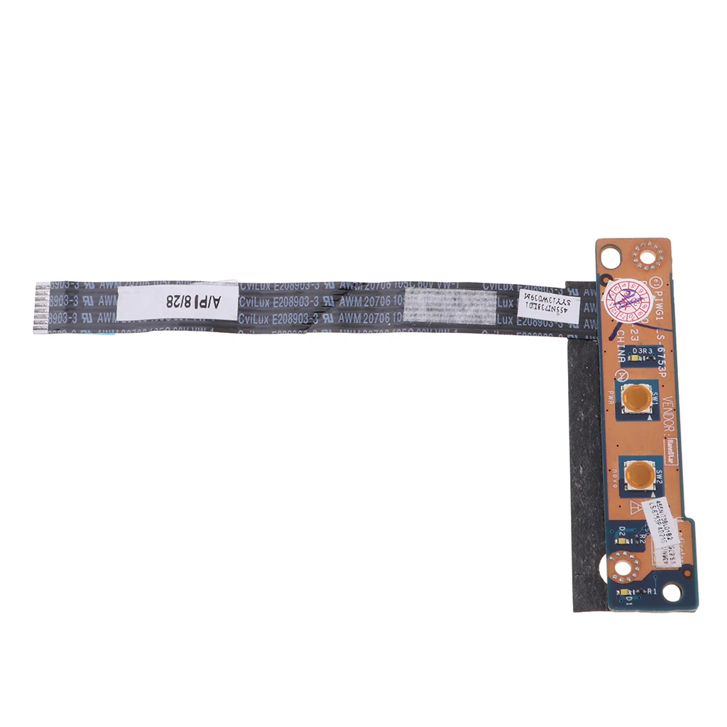 Power Button On/Off Switch Board Unit +Cable For Lenovo G470 G475 NBX000SL00