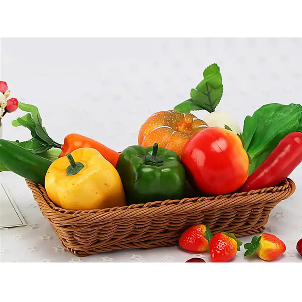 3 un Set simulado Espuma Pimiento artificial verduras alimentos apoyos de Imitación Decoración