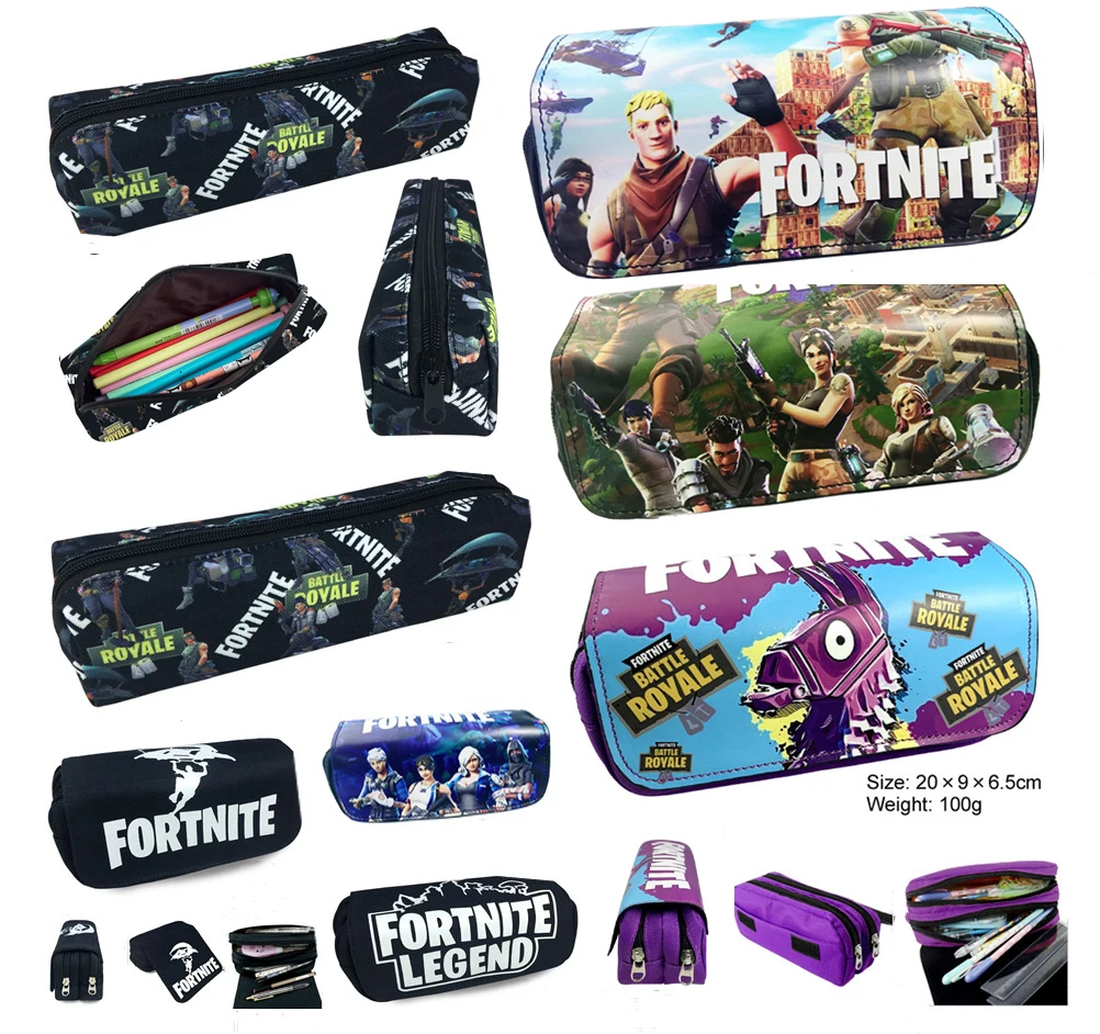 Пенал большой вместимости Fortniteed милый чехол для карандашей школьные