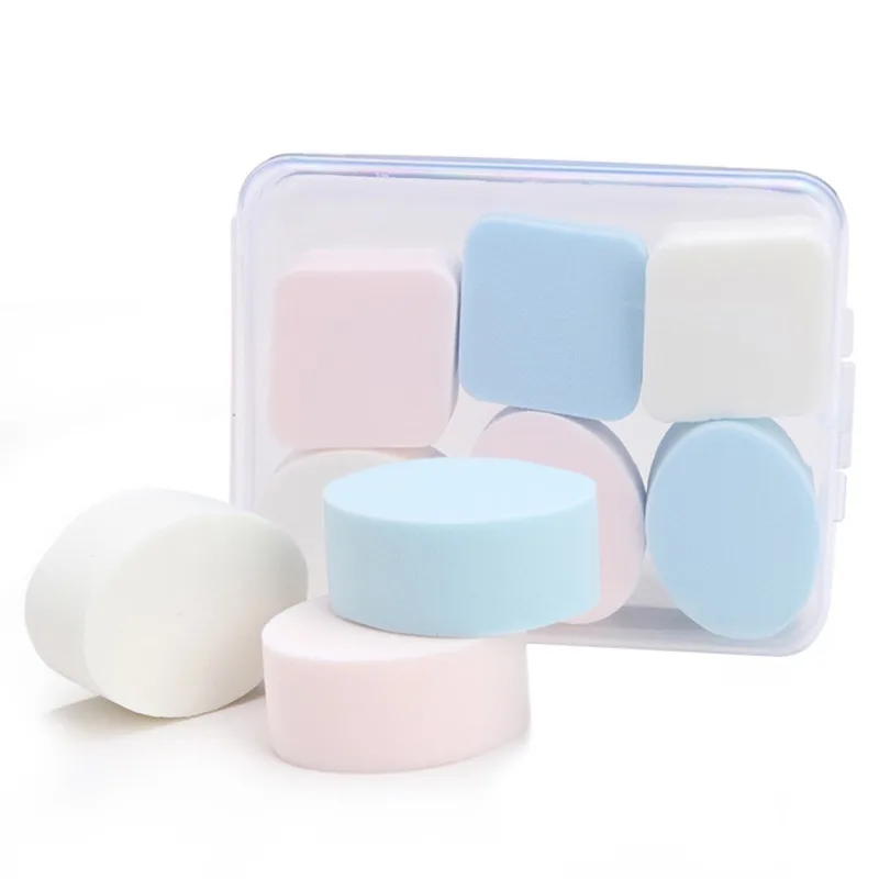 Настоятельно рекомендуем стереоскопический пуховка для пудры костюмы для сухой мокрой косметический яйца и круглой формы из хлопка с коробкой 6 шт./кор