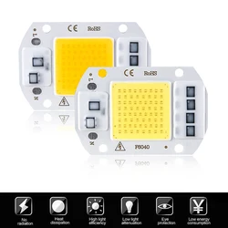Plant Growth Lamp Beads Drive-Free Cob Light Source Integrated Flip Chip 20w 30w 50w Lens 220v High Voltage Ip65 Led Lamp Beads