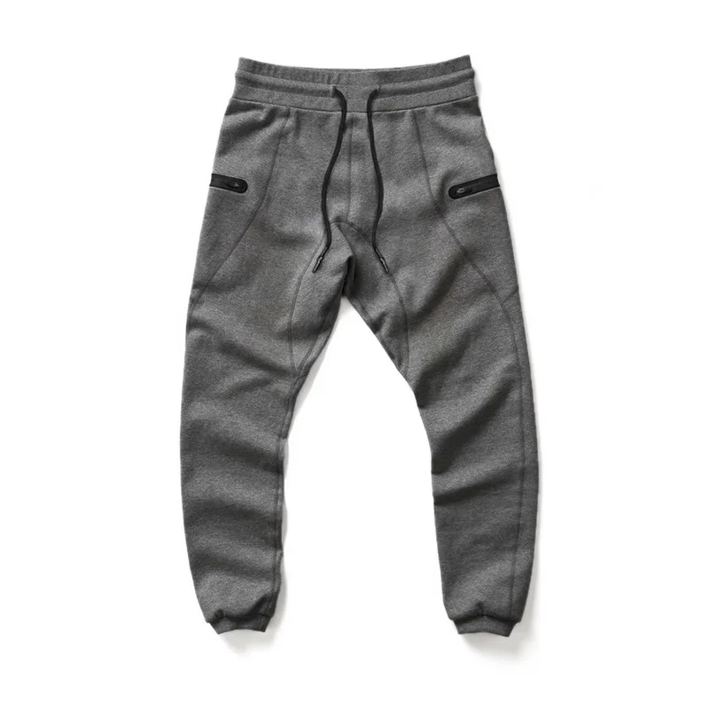 

Modish Skinny Sport Pencil Sweatpants Zipper Pockets Gym Trousers Lines Print Jogger Casual Track Pants Trendy Men Harem Pants