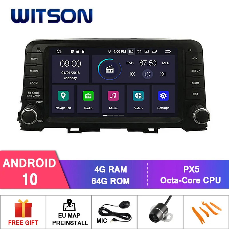 WITSON Android 10 CAR DVD GPS FOR KIA PICANTO 2017 Car Multimedia Player Stereo AutoAudio Navigation Video Carplay | Автомобили и