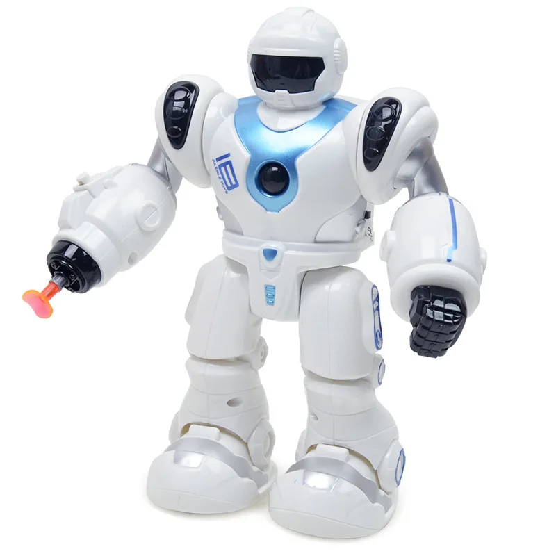 

[Daily Life] New Style Space Cops Electric Toys Light Sound-Emission Bullets Robot Toys