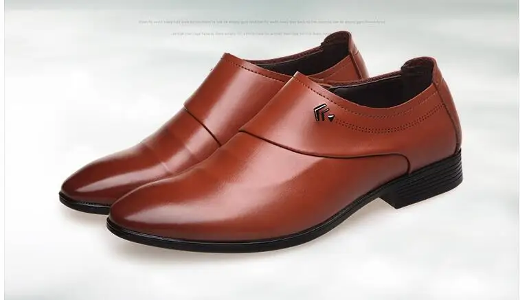 Мужские качественные туфли из мягкой кожи с микрофиброй; Новые Классические Кожаные Туфли-оксфорды; мужские деловые туфли; A53-52