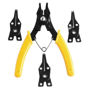 

4-in-1 Snap Ring Pliers Plier Hand Tool Set Circlip Combination Retaining Clip Drop Ship Support