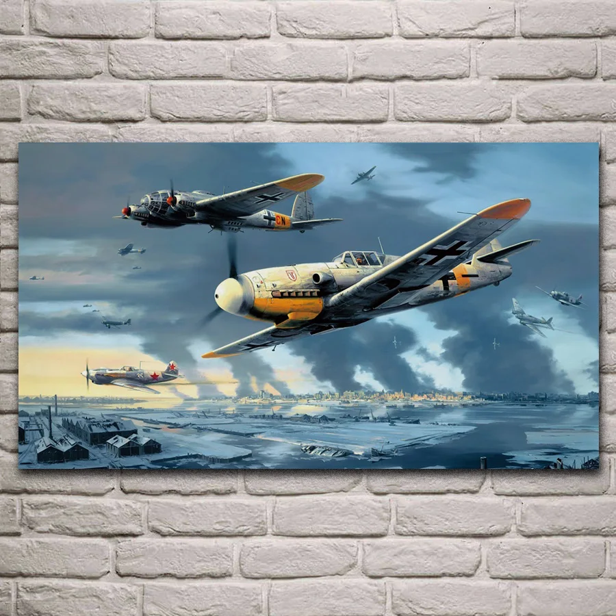 Messerschmitt Bf-109 люфтваф Heinkel He 111 ww2 самолёт украшение для гостиной Декор дома