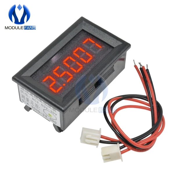 Voltmetro Digitale Led 5 Cifre - Misura Tensione DC Da 0 A 33.000V, Display Rosso/blu Per Pannelli Display Voltmetro Alto Voltaggio - Foto 11