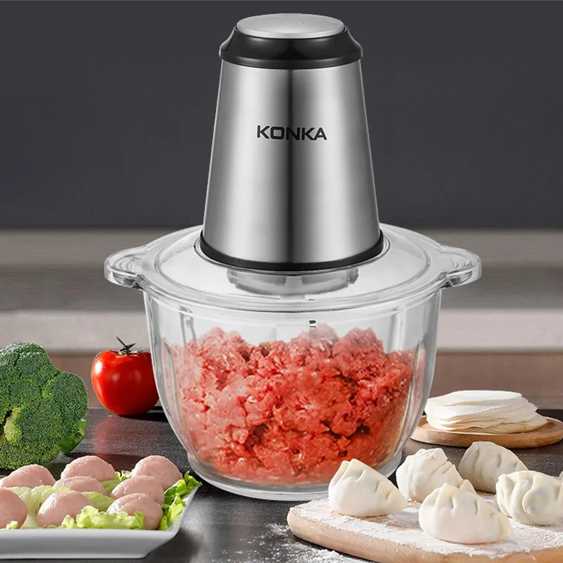 KONKA Household Electric Meat Crusher Meat Mincing Machine Dumpling Mincing Machine Vegetable Mixer Baby Food Processor