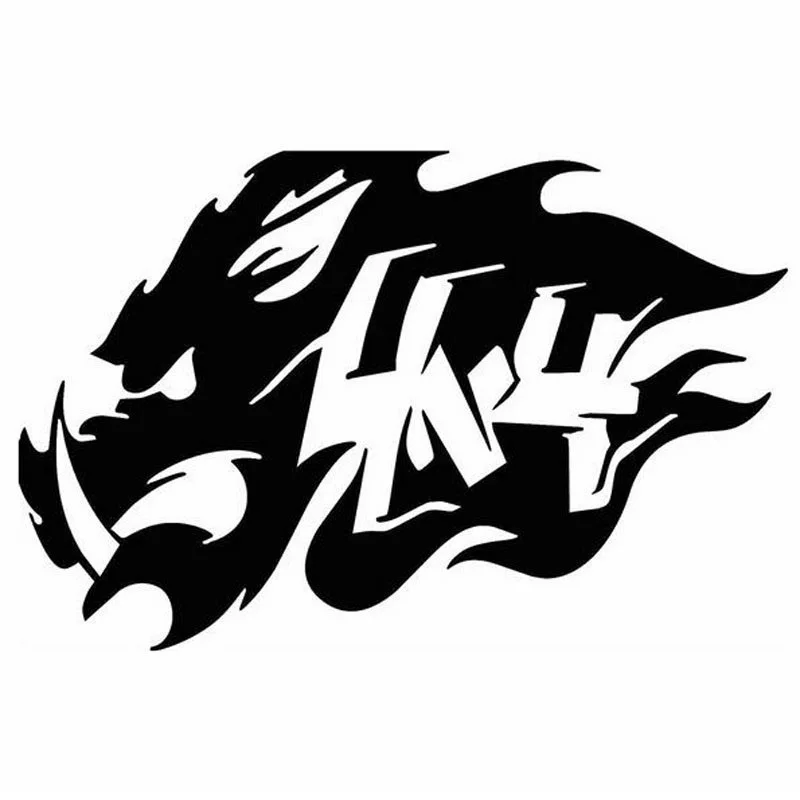 30441# 4x4 Boar Totem Fangs Hog car sticker decal waterproof stickers on truck rear bumper window vinyl | Автомобили и мотоциклы