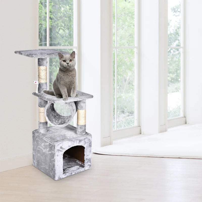 3" Deluxe Cat Tree Level, доска для царапания активности, дерево с когтеточками для котят