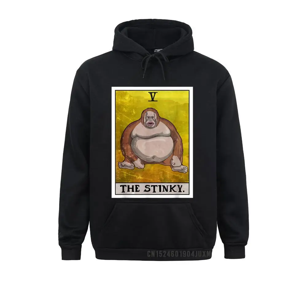 Th Stinky Meme Tarot Card Uh Oh Stinky Monkey T-Shirt__471 Design Summer Fall  Men Hoodies Sportswears Cute Long Sleeve Sweatshirts Th Stinky Meme Tarot Card Uh Oh Stinky Monkey T-Shirt__471black