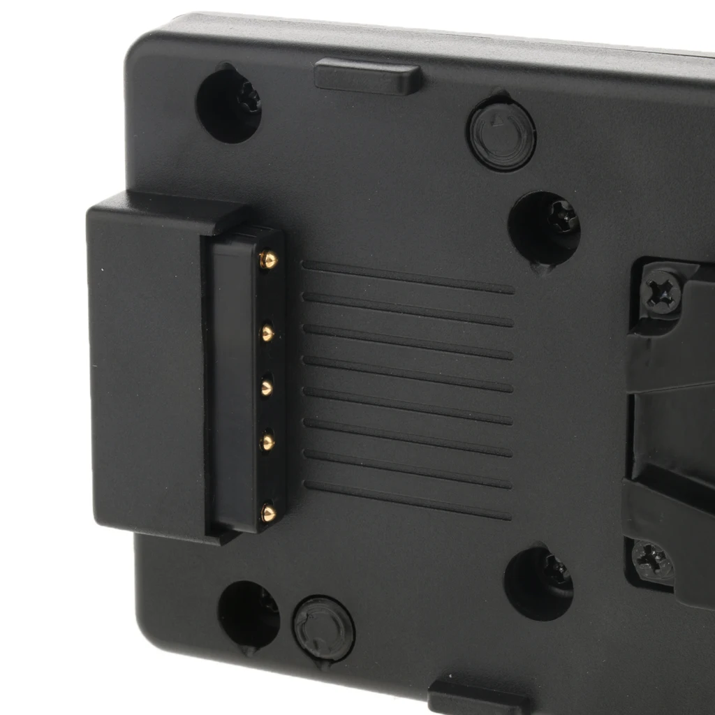 External Battery Back Pack Plate Adapter with D-Tap and Clamp for Sony V Mount V-Lock Battery Video Camera / Camcoder (Black)