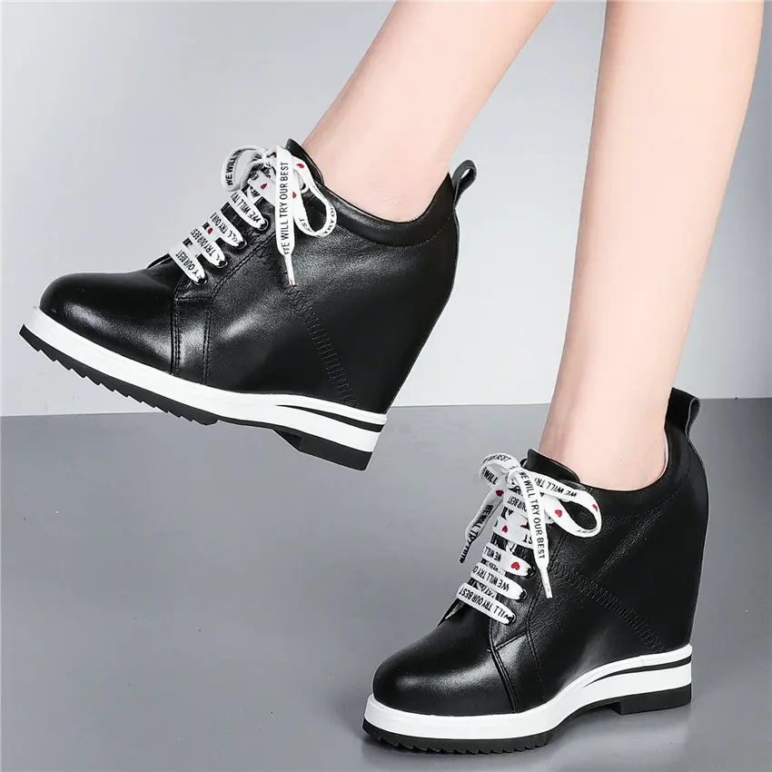 Lace Up Tennis Shoes Women Platform 