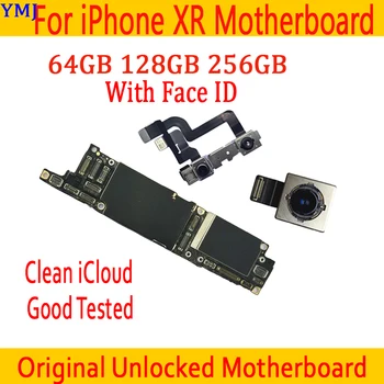 

Factory Unlocked Logic Board For iPhone XR Motherboard With IOS For iPhone XR With Face ID Mainboard 64GB 128GB 256GB