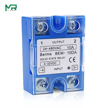 

High quality single phase solid state module BEM-40DA 10DA 25DA 40DA 60DA 75DA 80DA 100DA DC controlled AC blue