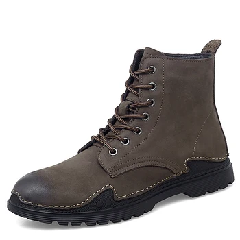 

Winter Sneakers for Men Boots Comfy Lace-up High Quality Leather Mens Boots Fashion Shoes Man Durable Outsole Men Casual Boots %