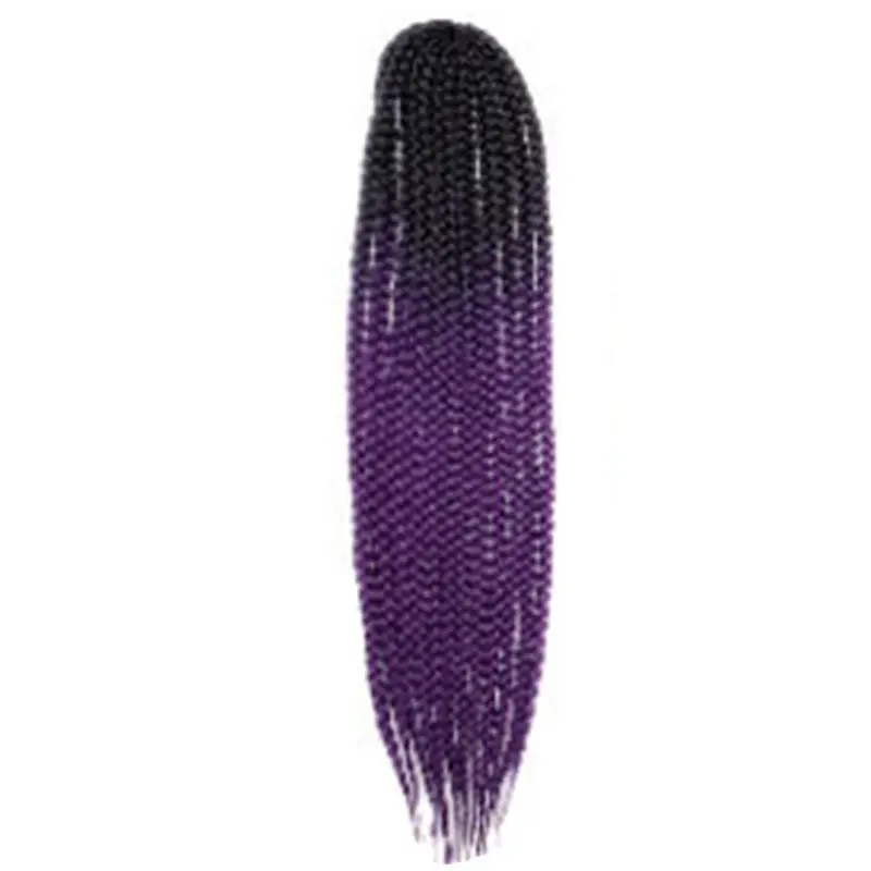 Ombre Радуга плетение синтетические волосы для наращивания красочные твист дреды парик 12 шт. из 1 комплект - Цвет: K
