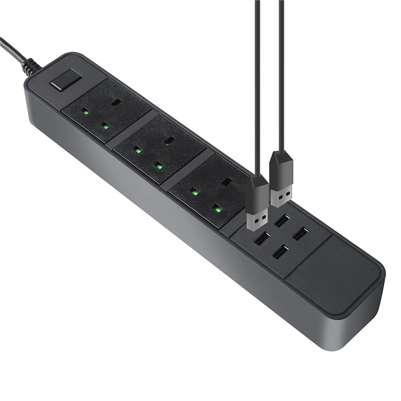 

British Regulatory Intelligent Extension Sockets Multi-port USB Fast-Charging Intelligent Socket Plug Multi-functional Intellige