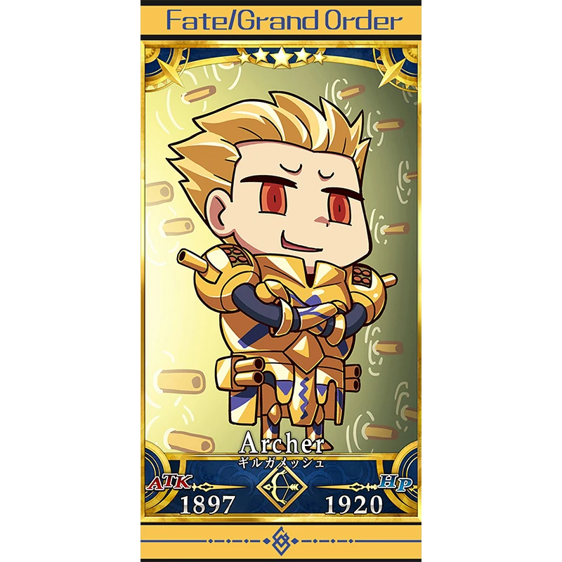 Brdwn Fate Grand Order Astolfo Monte Cristo Ibaraki Doji Saber Archer Joan of Arc Merlin Mordred Gilgamesh Q ver. Косплэй Полотенца - Цвет: Gilgamesh