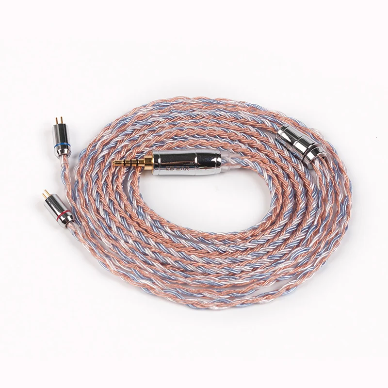 KBEAR 16 Core Upgraded Silver Plated Copper Cable 2.5/3.5/4.4MM With MMCX/2pin/QDC TFZ For KZ ZS10 ZSN Pro ZSX BLON BL-03 V90