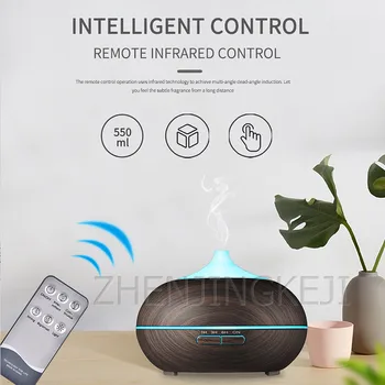

Humidifier Aromatherapy Machine Humidificador 550ml Remote Control Intelligence Ultrasound Colorful Lights увлажнитель воздуха