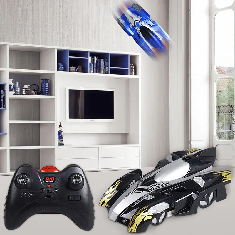  Remote Control Climbing Rc Car With Led Lights 360 Degree Rotating Stunt Toys Antigravity Machine W