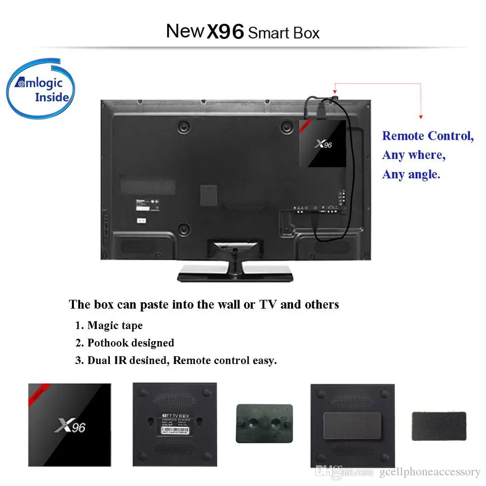 X96W Арабский Android 7.1.2 ТВ приставка Amlogic S905W четырехъядерный H.265 WiFi QHD tv Франция арабский Бельгия Netherland ТВ приставка