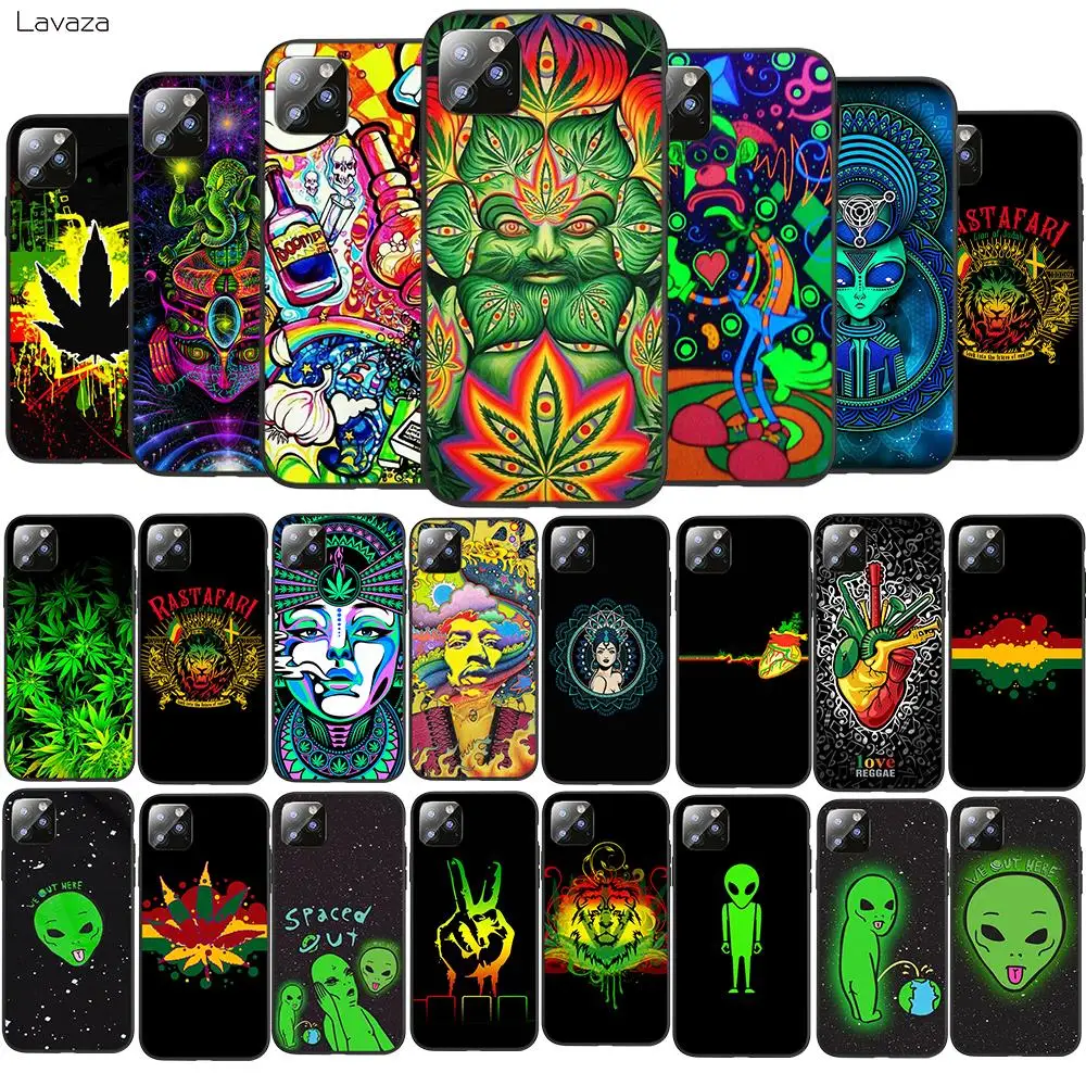 

Lavaza Weed Art stellar TPU Soft Case for iPhone 8 7 6 6S Plus 5 5S SE X XS 11 Pro Max XR Coque Shell Cases