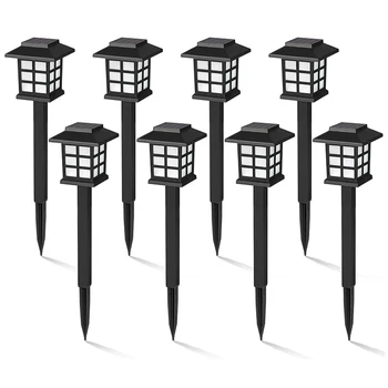 

New 8 Pack Solar Pathway Lights Outdoor, Waterproof Outdoor Solar Lights for Garden, Landscape, Path, Yard, Patio, Driveway