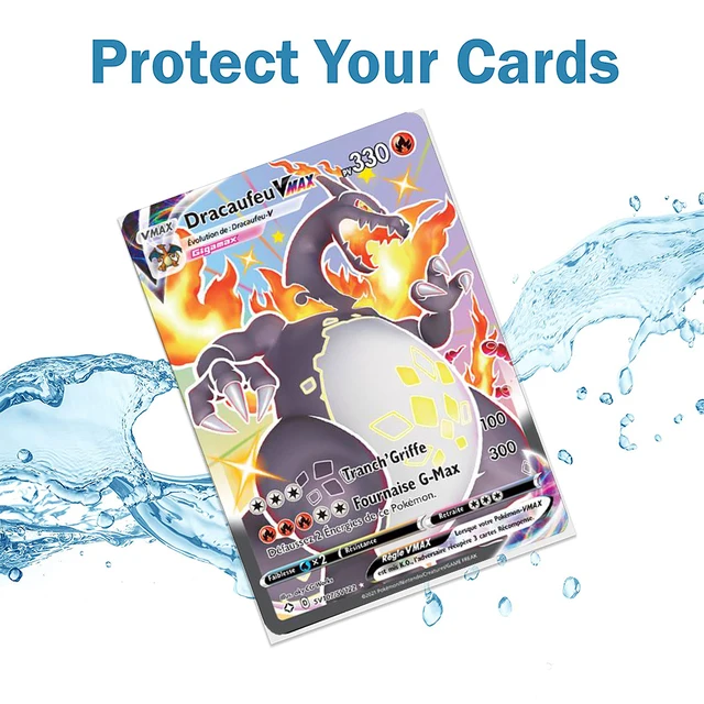 LUNEKUCK 100PCS Protege Carte Pokemon Transparent Protection Carte