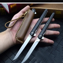 Инновационная ручка складной нож 7CR17MOV лезвие деревянная ручка Портативный Карманный Походный охотничий нож тактический инструмент для выживания EDC