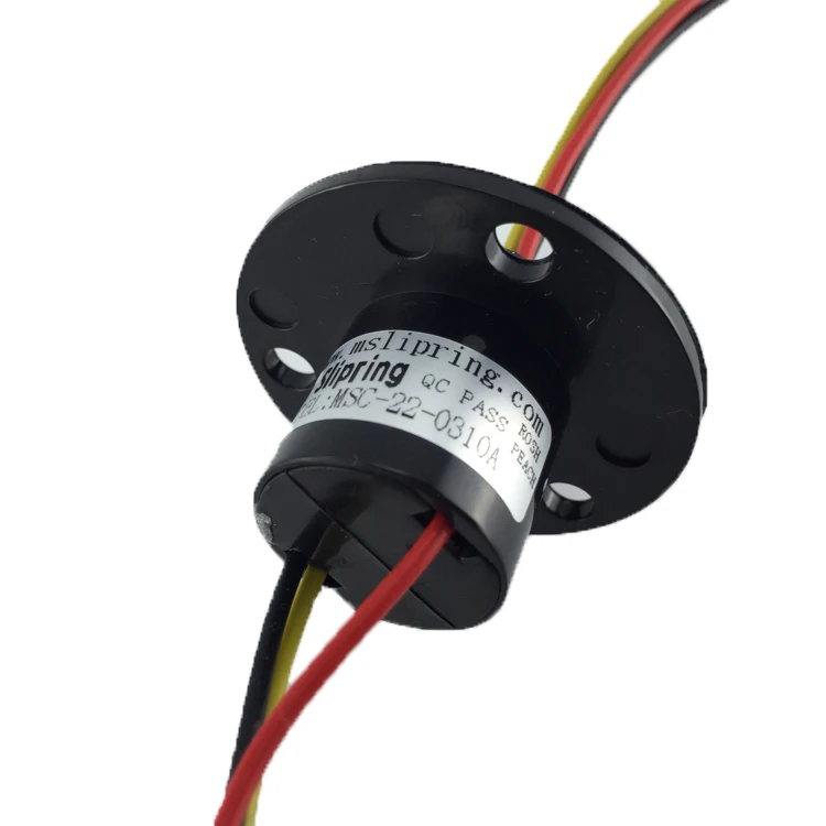 

Slip Ring 3 Channel 10A Diameter 22mm Collector Ring Brush Lighting Light Box Conductive Wind Power Generation Slip Ring