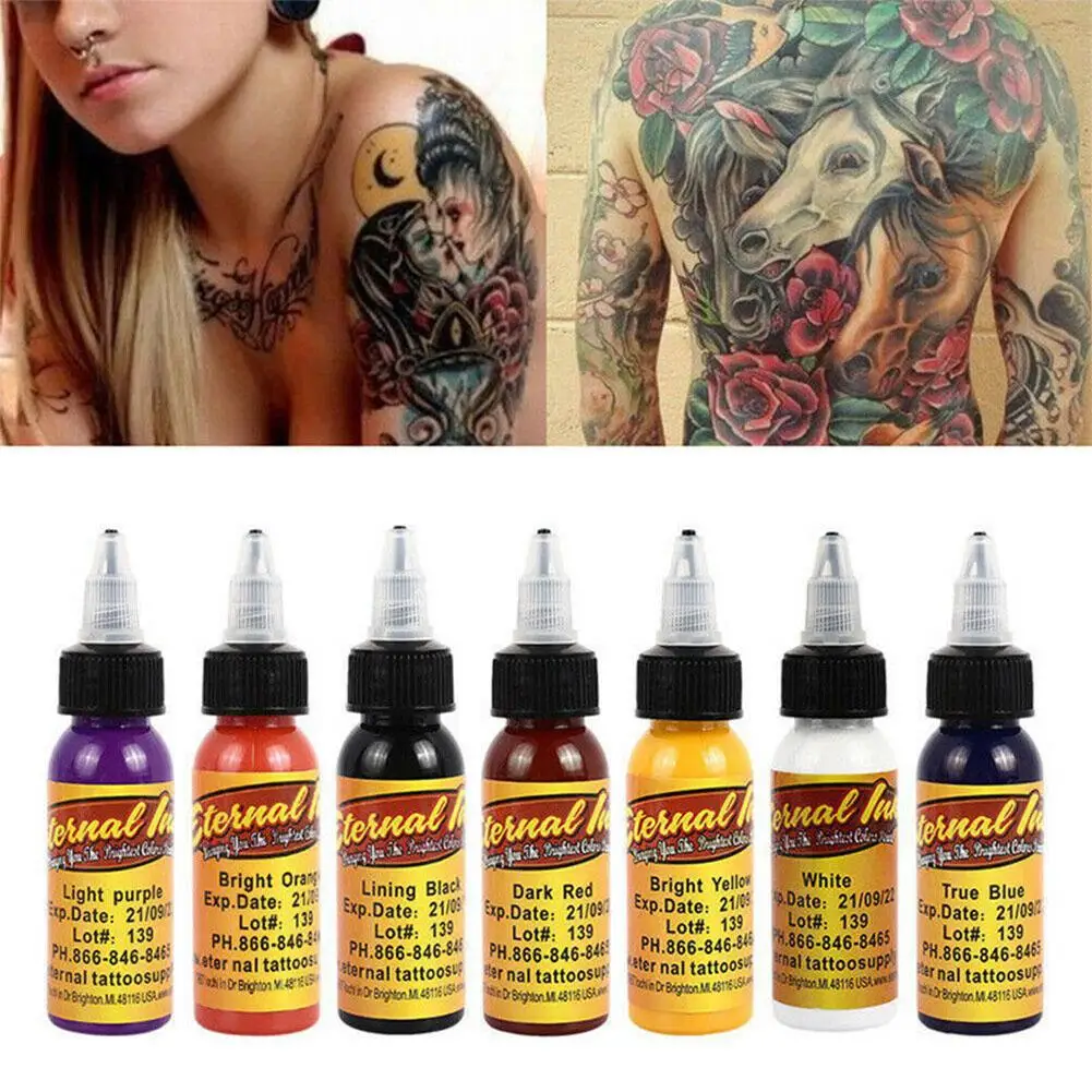 

30ML Professional Eternal Tattoo Ink DIY Monochrome Tattoo Pigment Practice
