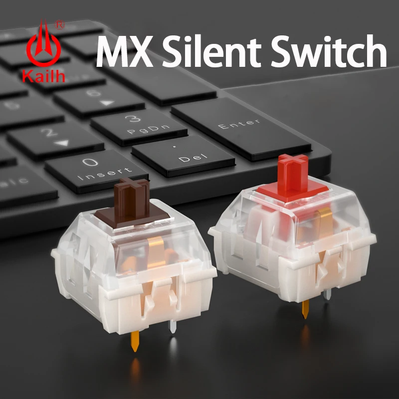 Бесшумная игровая механическая клавиатура kailh MX красный и коричневый