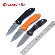 58-60HRC Ganzo G7392 440C G10 или ручка из углеродного волокна складной нож для выживания походный инструмент карманный нож тактический edc Открытый инструмент