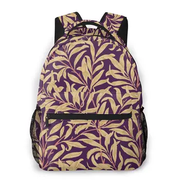 

Vintage Willow Bough Pattern Backpack School Bags Casual for Teenager Girls Shoulder Bag Travel Bags